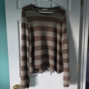 Easel Brown Knit Sweater